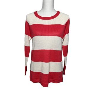 JOE FRESH Pink And Tan Sweater. Size Small
